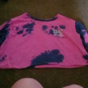 Self cropped long sleeve crop top